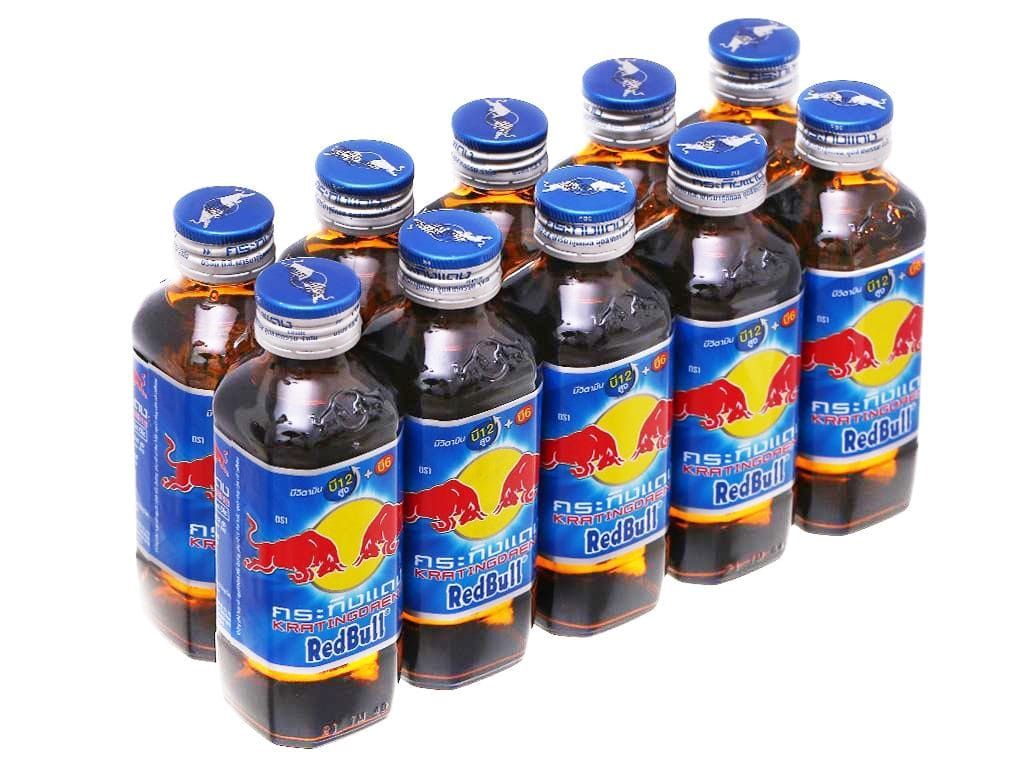 Nước Tăng Lực Bò Cụng Redbull Chai Thuỷ Tinh - Lốc 10 Chai