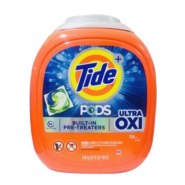Viên giặt Tide Pods Ultra Oxi 4in1 - 104 viên
