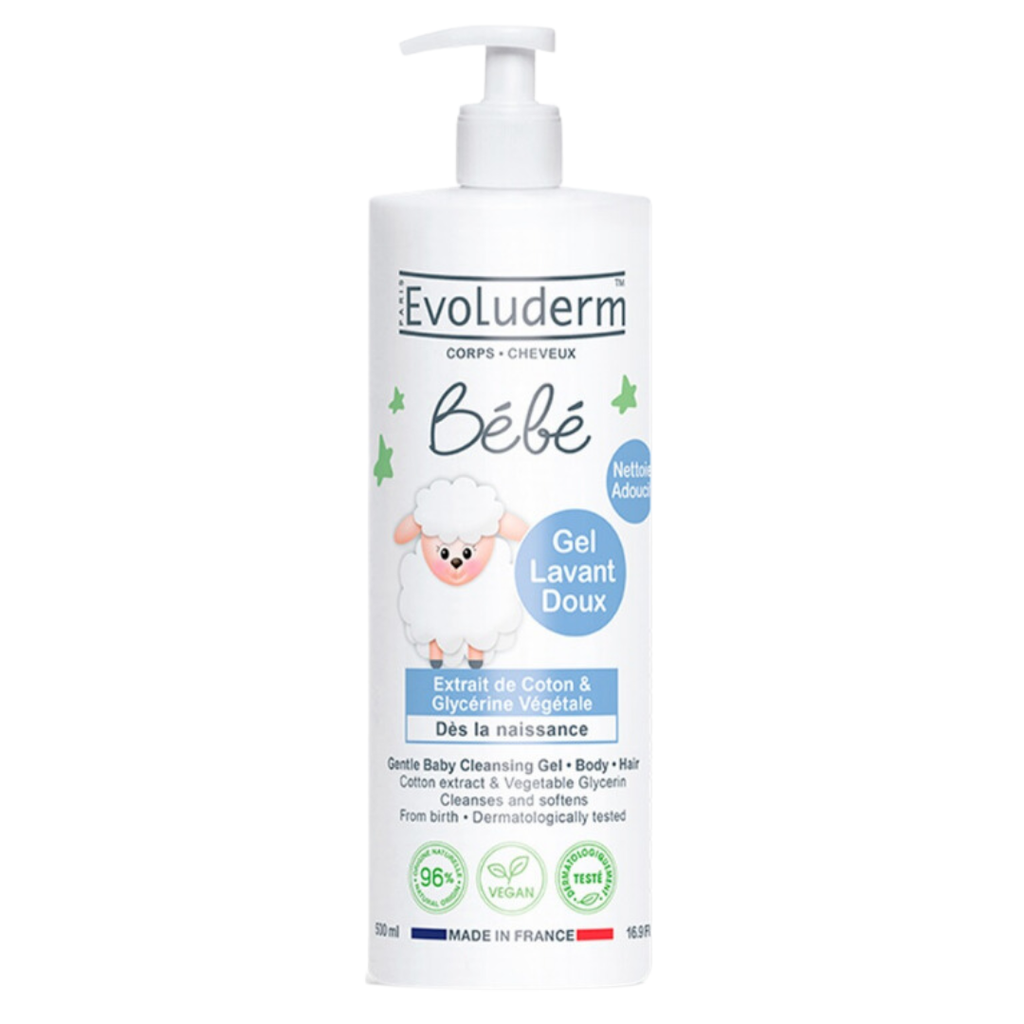 Sữa Tắm Gội Cho Trẻ EvoLuderm BéBé 500ml - Pháp