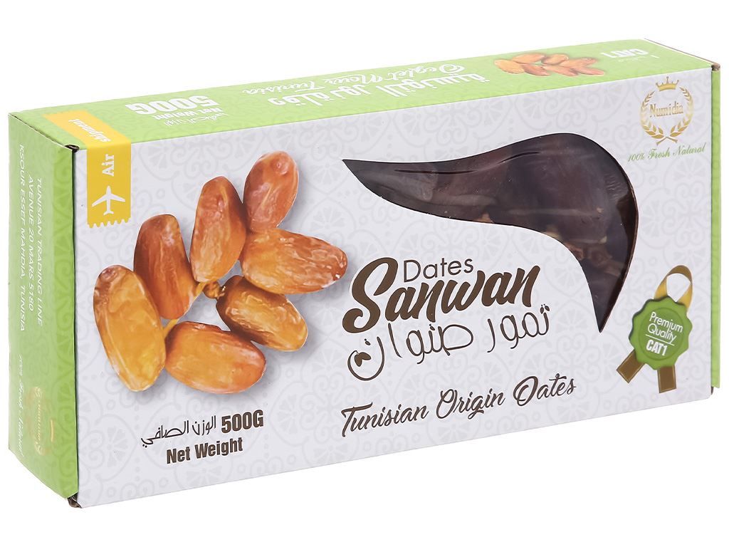 Chà Là Nguyên Cành Dates Sanwan - 500g