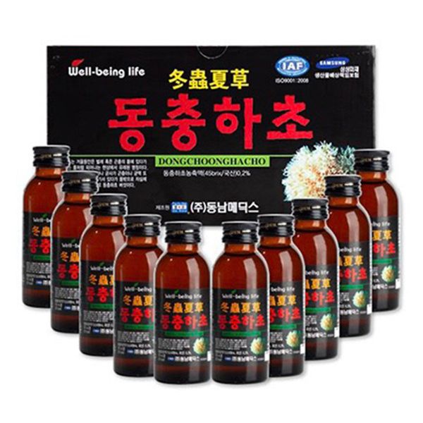 Nước Uống Đông Trùng Hạ Thảo - DONGCHOONGHACHO - 100ml x 10 Chai