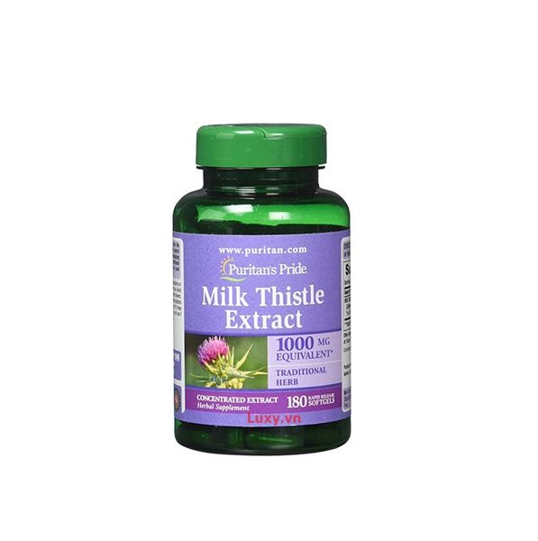 Viên Uống Bổ Gan Puritan's Pride Milk Thistle 1000Mg - 180 Viên