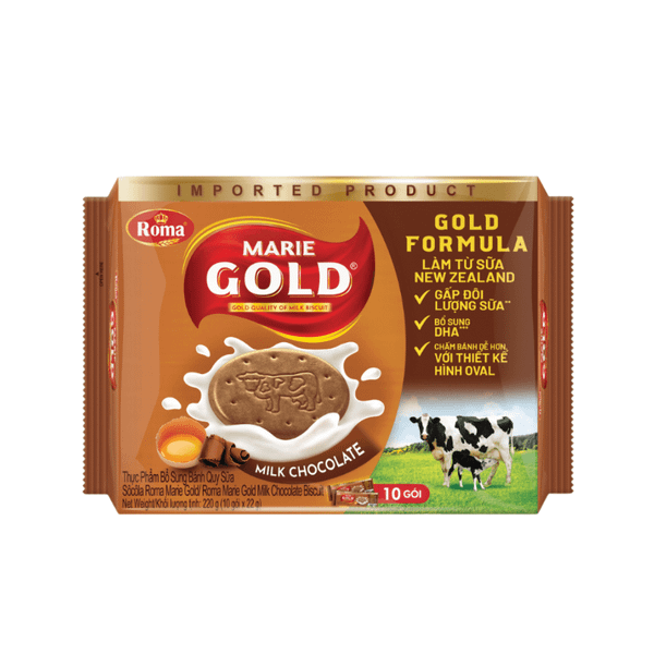Bánh Quy Marie Gold Milk Chocolate - 220g