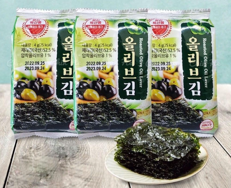 Rong Biển Ăn Liền Olive Gwangcheon Haejeo - Lốc 3 Gói