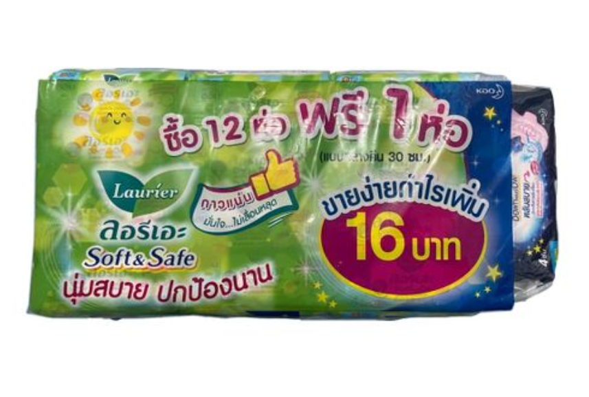 BVS Thái Lan Laurier Lốc 12 Gói Tặng 1