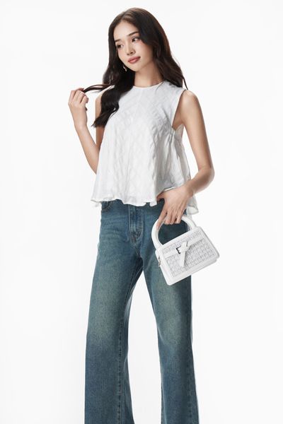  Quần Jersey High Waisted Jeans 