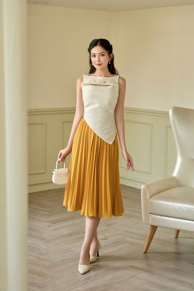  Chân váy Golden Pleated Skirt 