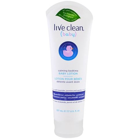 Kem dưỡng da em bé Live Clean Calming Bedtime Baby Lotion