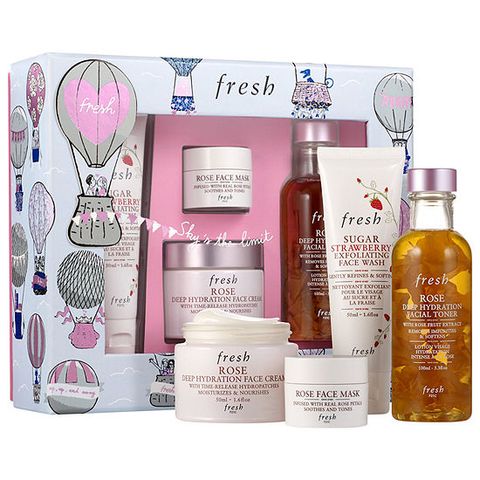 Set dưỡng da Fresh Rose Deep Hydration Skincare Set