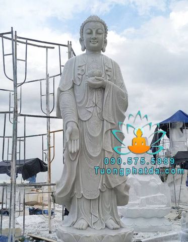Mẫu Tượng Phật A Di Đà Bằng Đá Non Nước