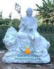 Tượng Phật Địa Tạng Vương Bồ Tát Ngồi Bằng Đá Trắng
