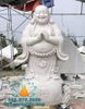 Tượng Phật Di Lặc Chúc Phúc Bằng Đá Trắng Đẹp