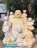 Tượng Phật Di Lặc Ngũ Phúc Bằng Đá Vàng Đẹp Tại Hà Nội