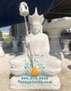 Tượng Phật Địa Tạng Ngồi Bằng Đá Tự Nhiên Nguyên Khối