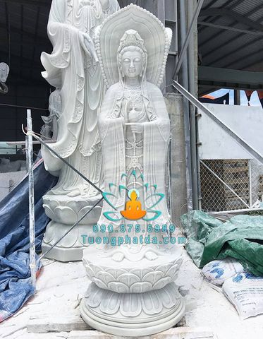 Tượng Phật Bà Quan Âm Đá Tam Diện Đẹp