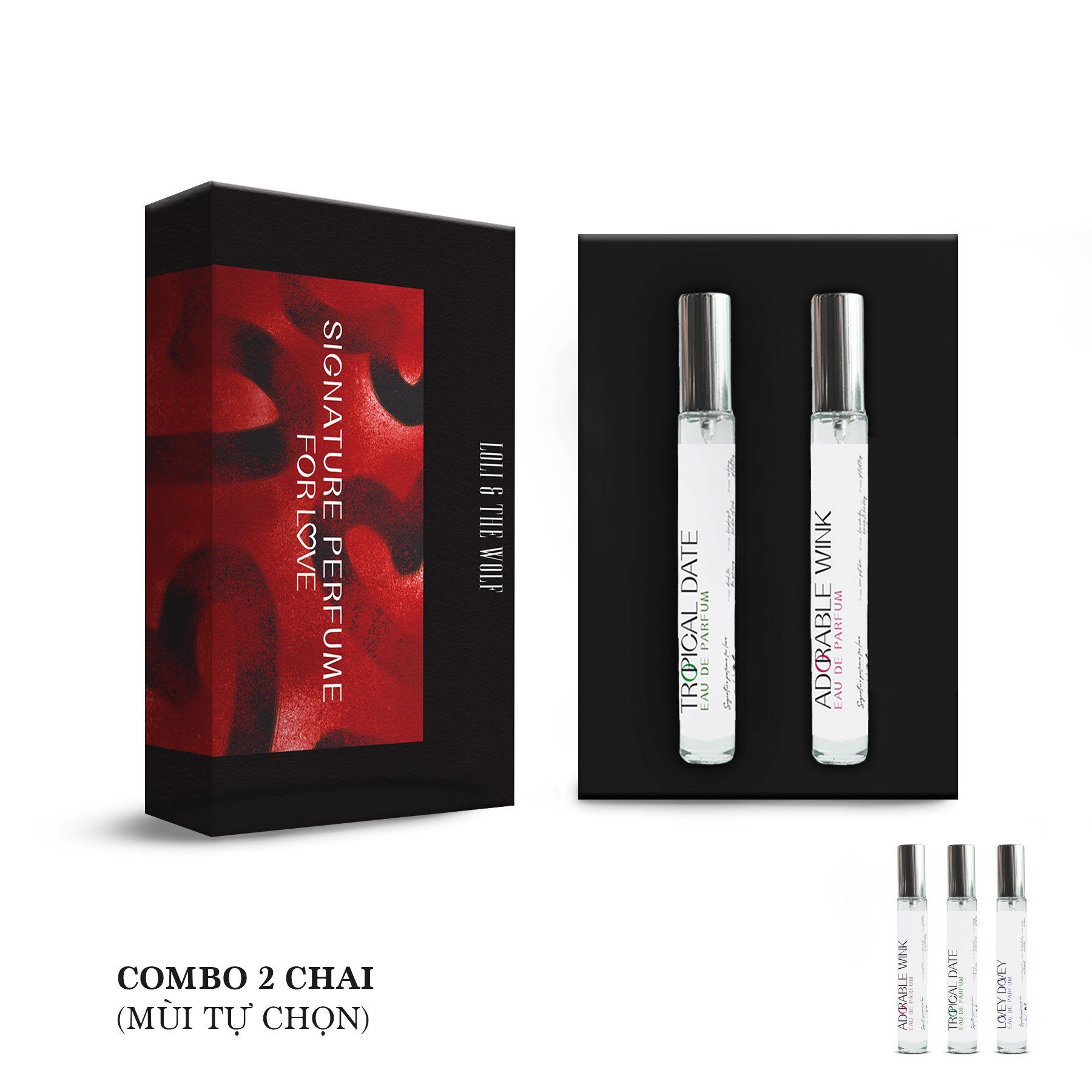 Love Memory Box - 2 chai nước hoa 10ml mùi tự chọn - LOLI & THE WOLF PERFUME