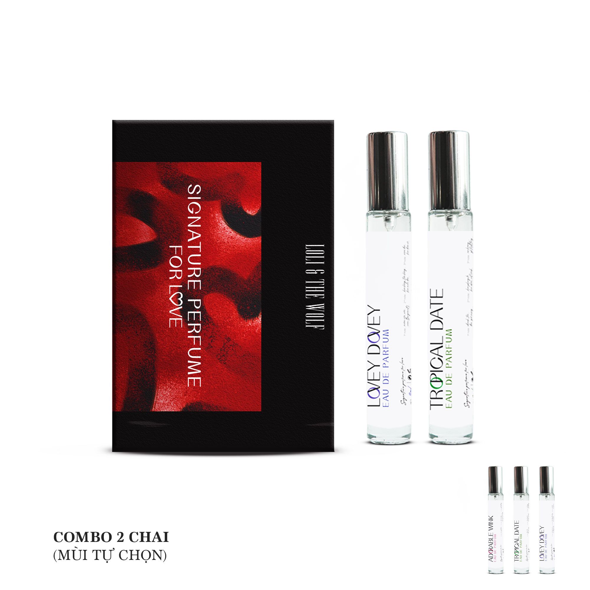 Love Memory Box - 2 chai nước hoa 10ml mùi tự chọn - LOLI & THE WOLF PERFUME