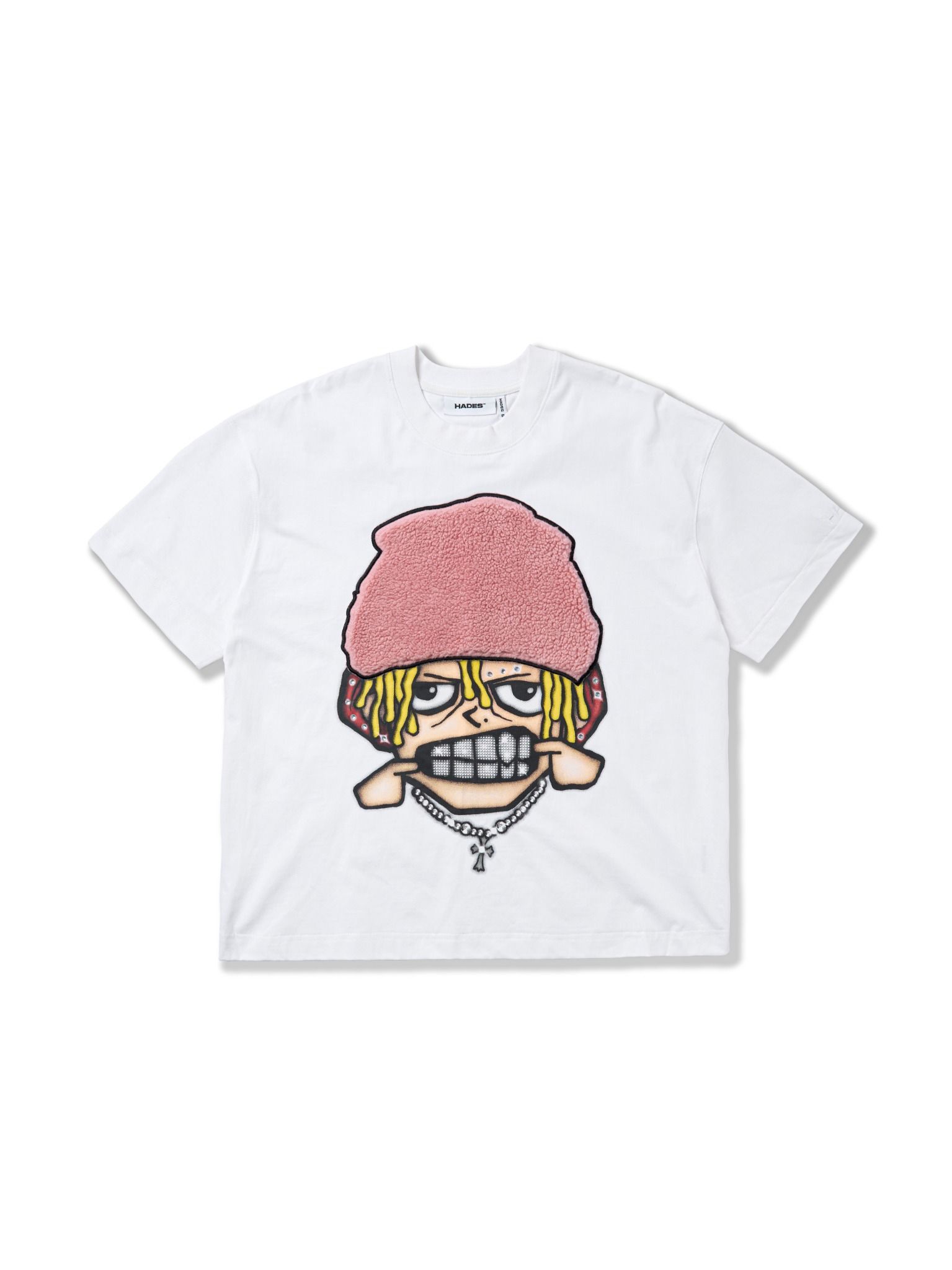 HADES FLUFFY GRILL TEE - TRẮNG