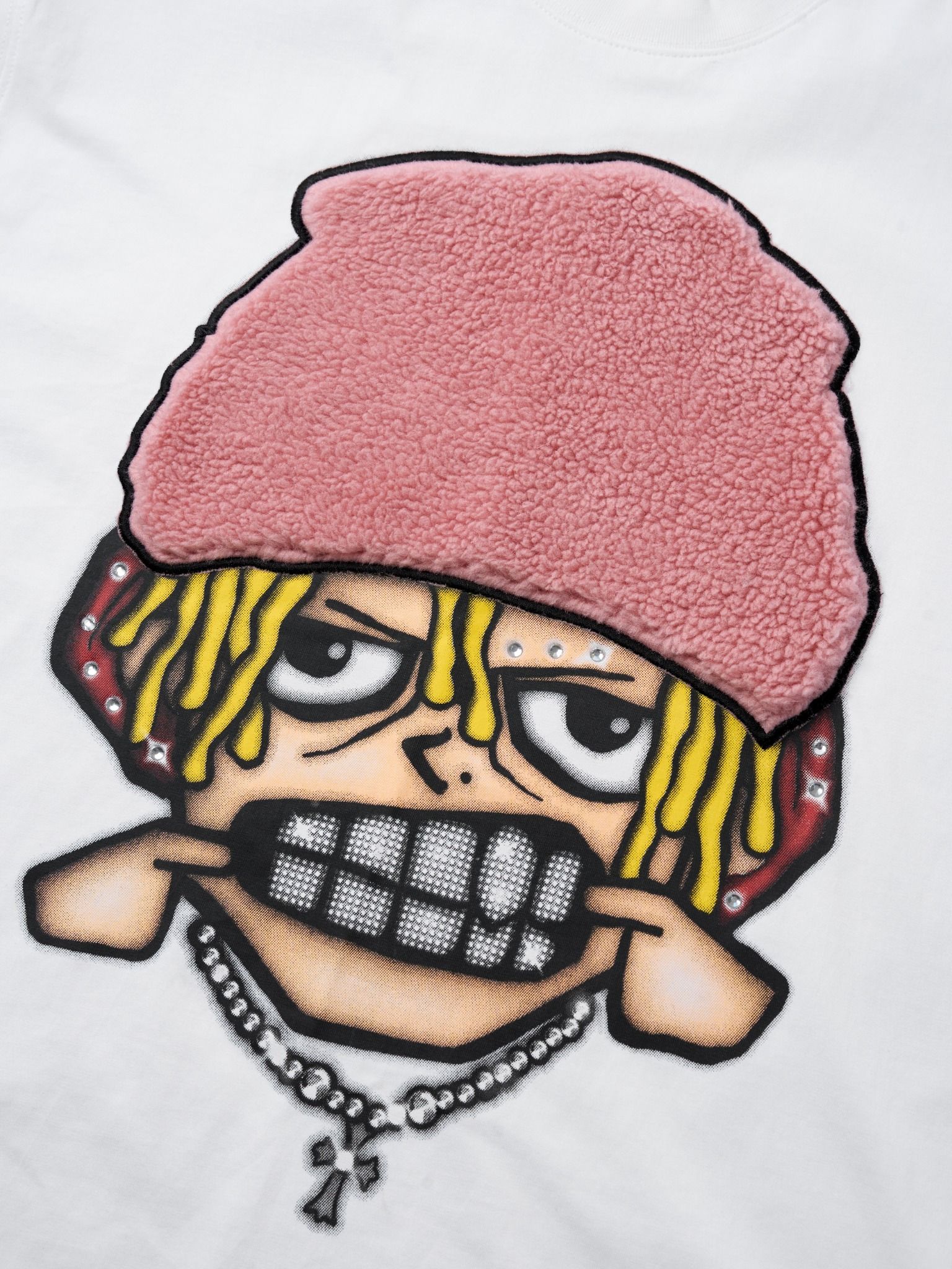HADES FLUFFY GRILL TEE - TRẮNG