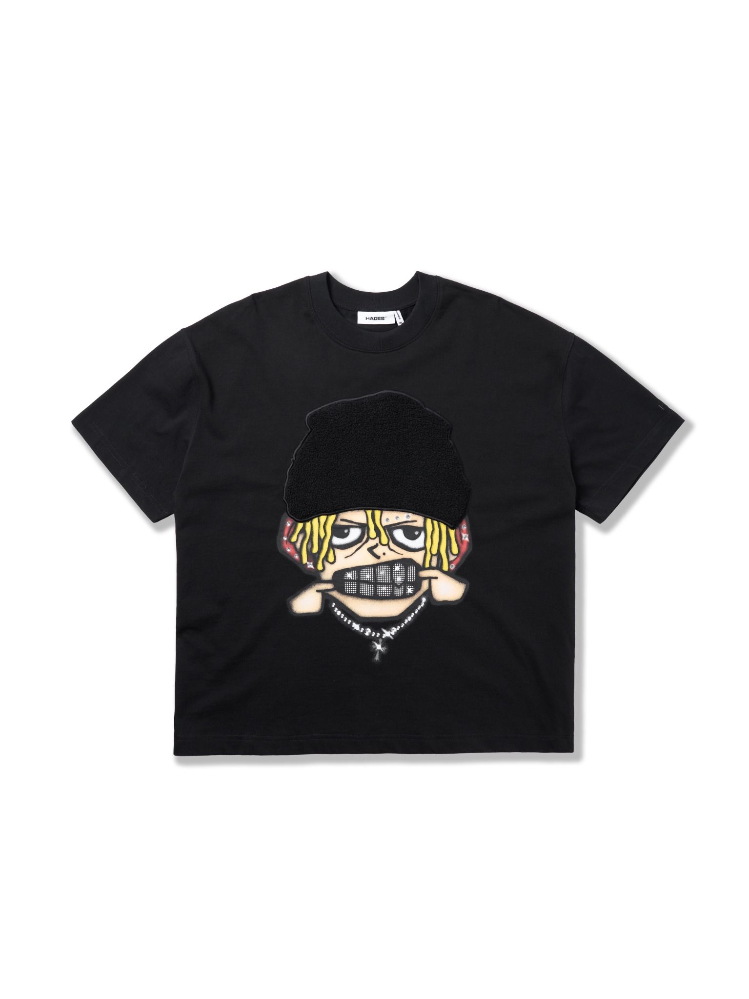 HADES FLUFFY GRILL TEE - ĐEN