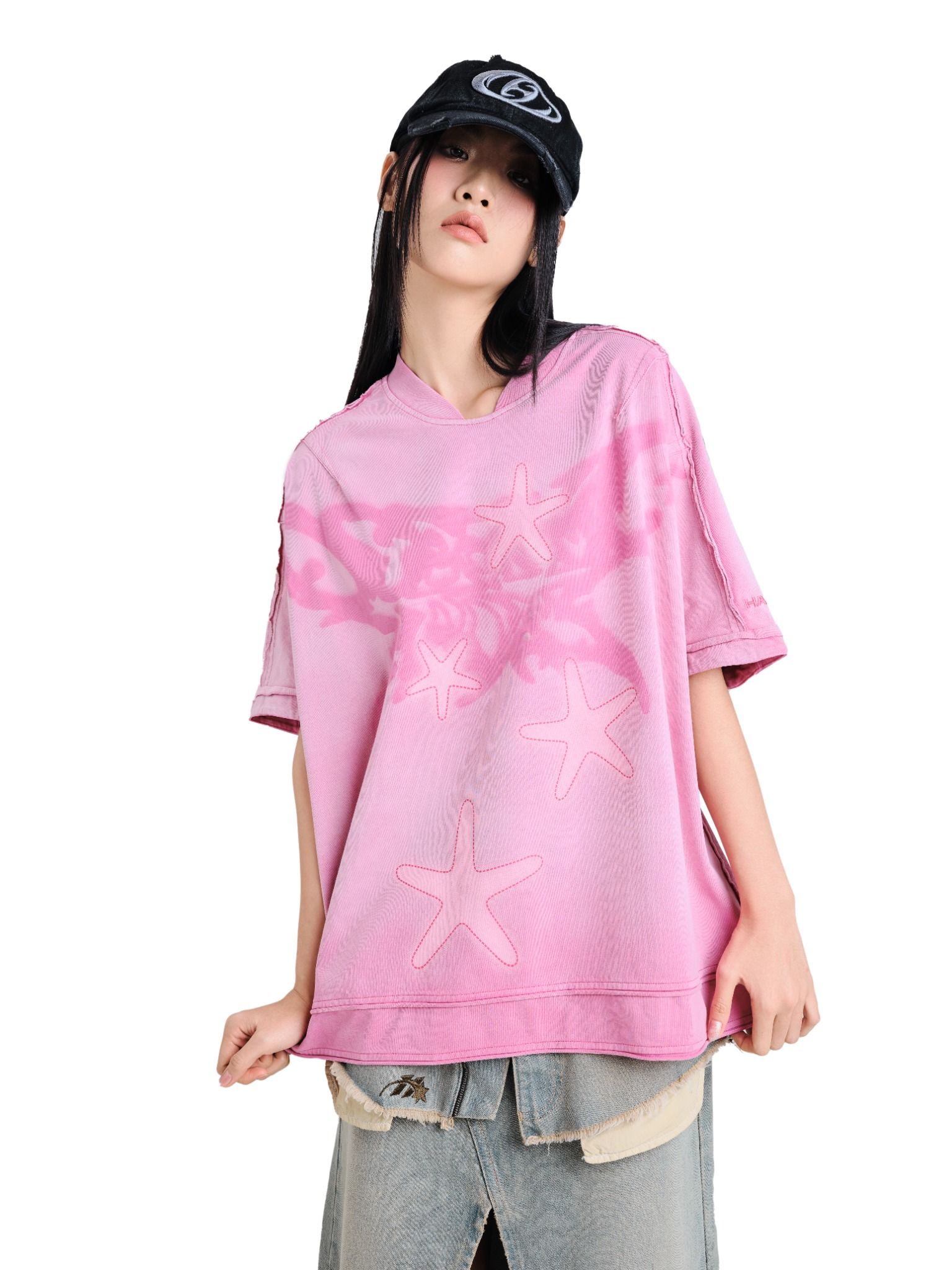 ABYSS SS24 STARRY PINK TEE