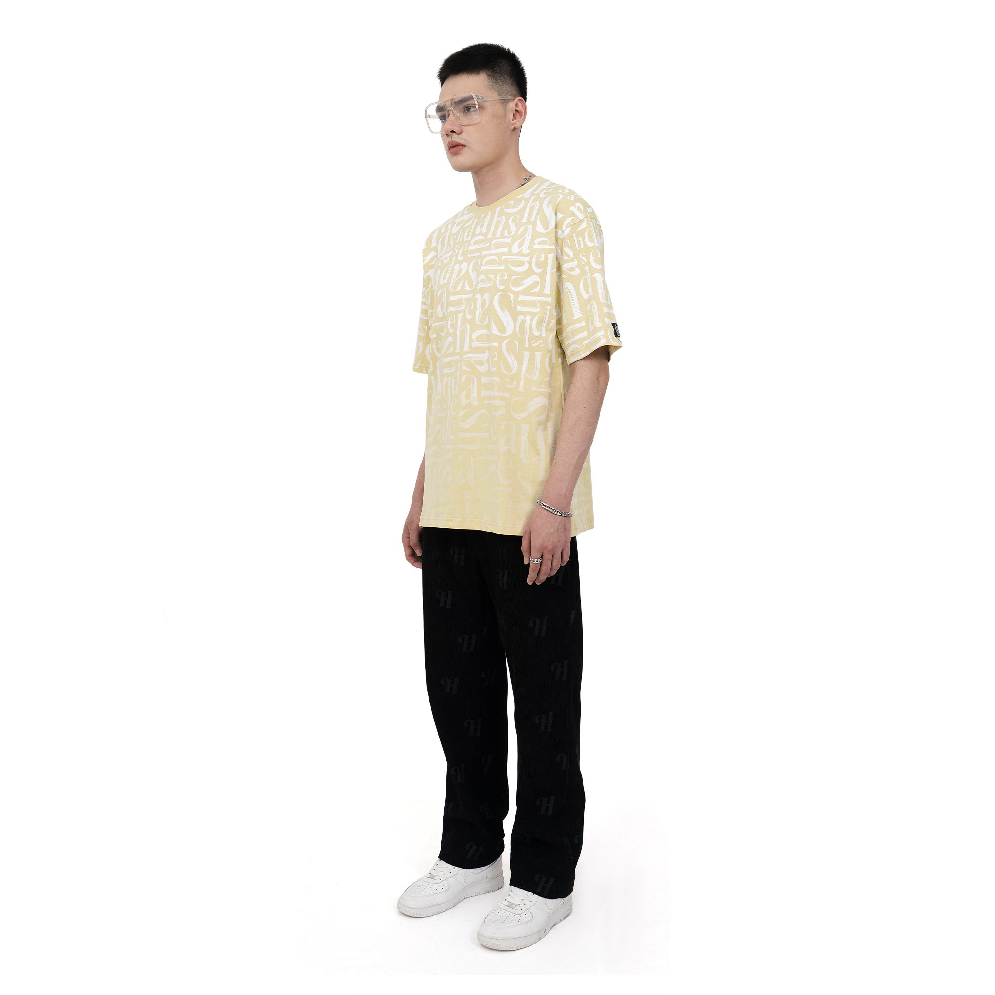 ALPHABETIC MOSS GREEN TEE