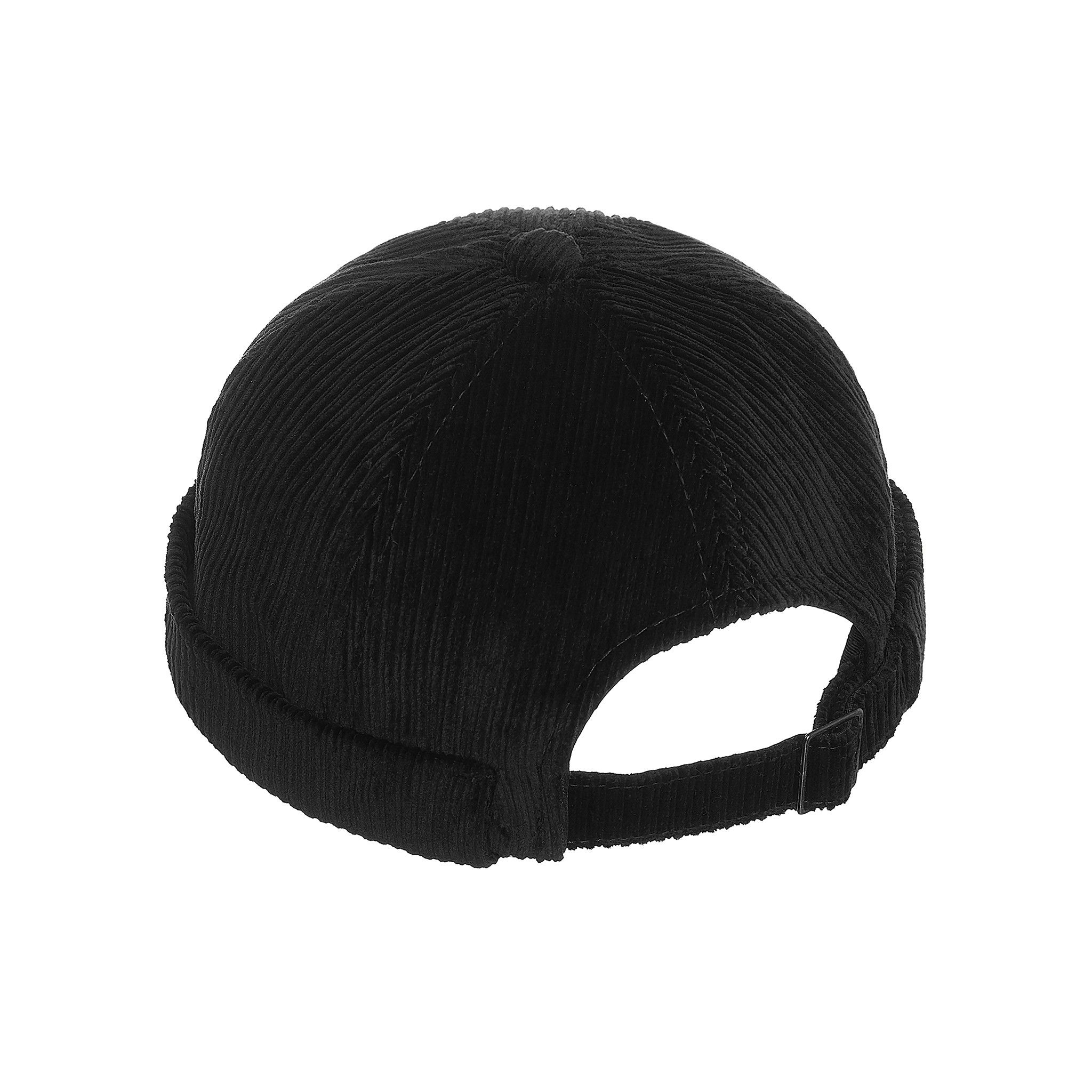 BLACK CORDUROY DOCKER HAT
