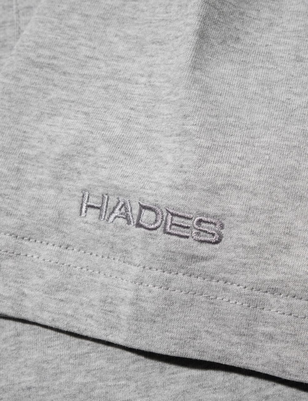 HADES FLORAL POCKET TEE - GREY