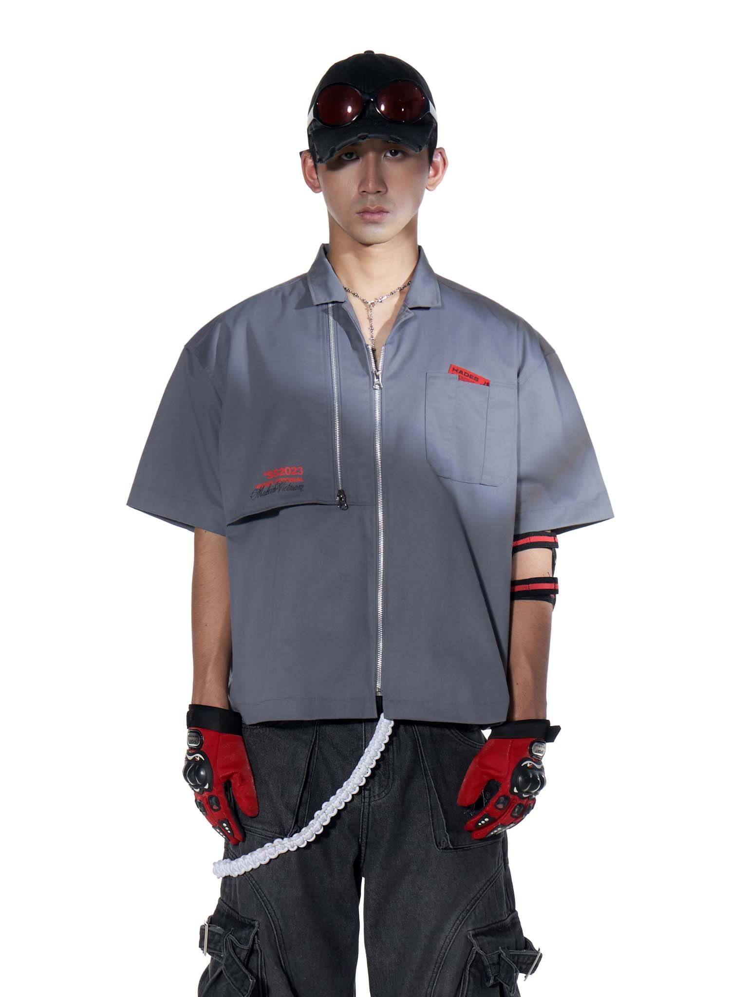 TRACER SLEEVES BOXY SHIRT