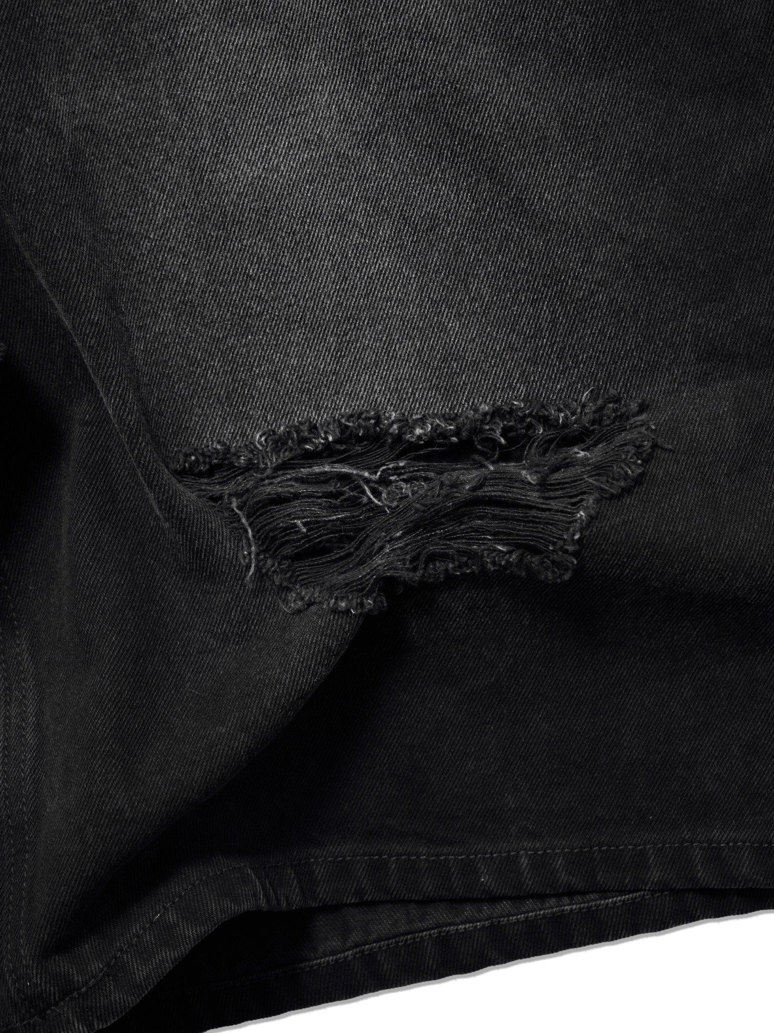 HADES BLACKOUT DISTRESS WASH JEAN SHORTS
