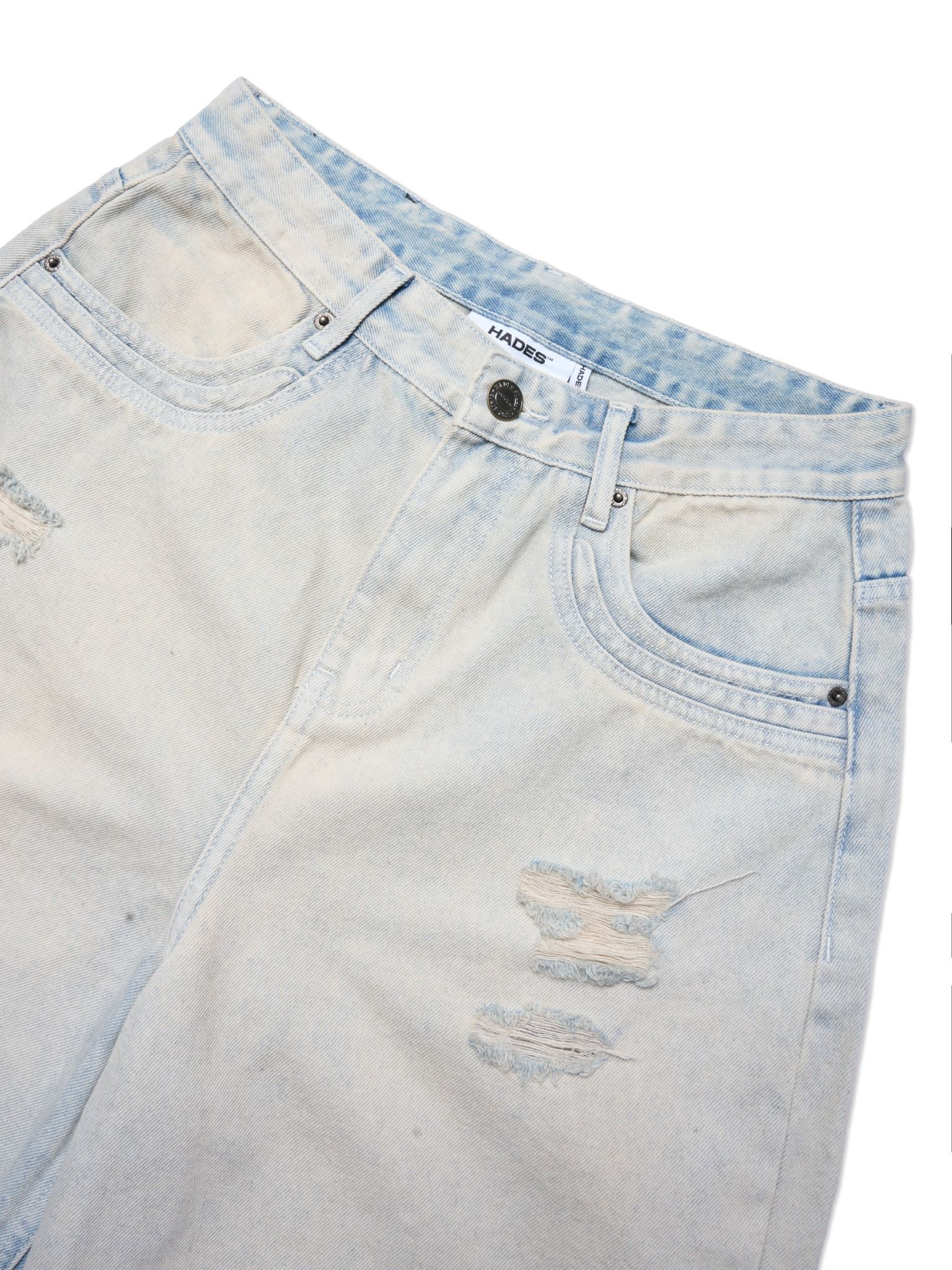 HADES TRIO STAR WASH JEAN SHORTS
