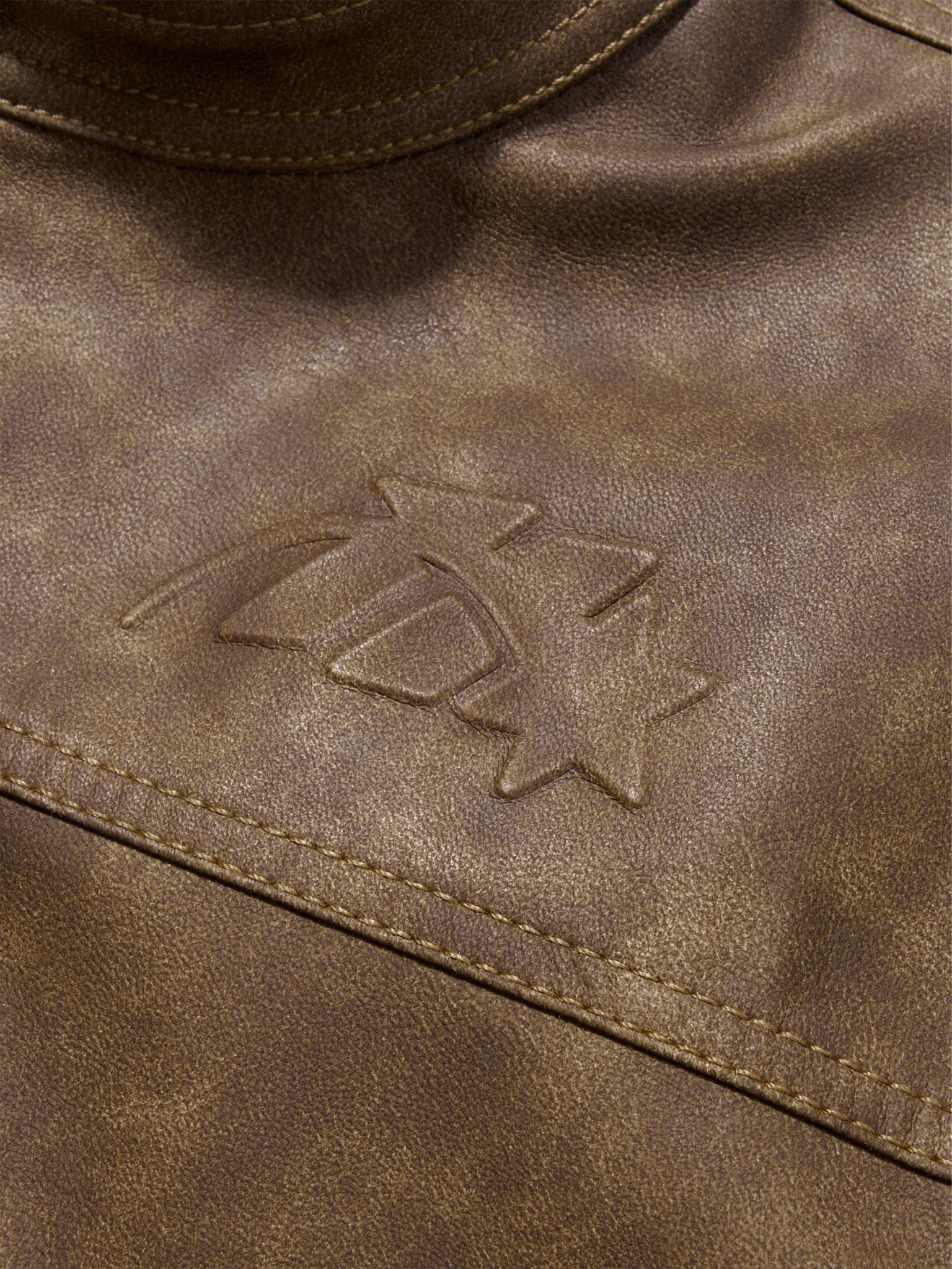 HADES BROWN WAX BIKER JACKET