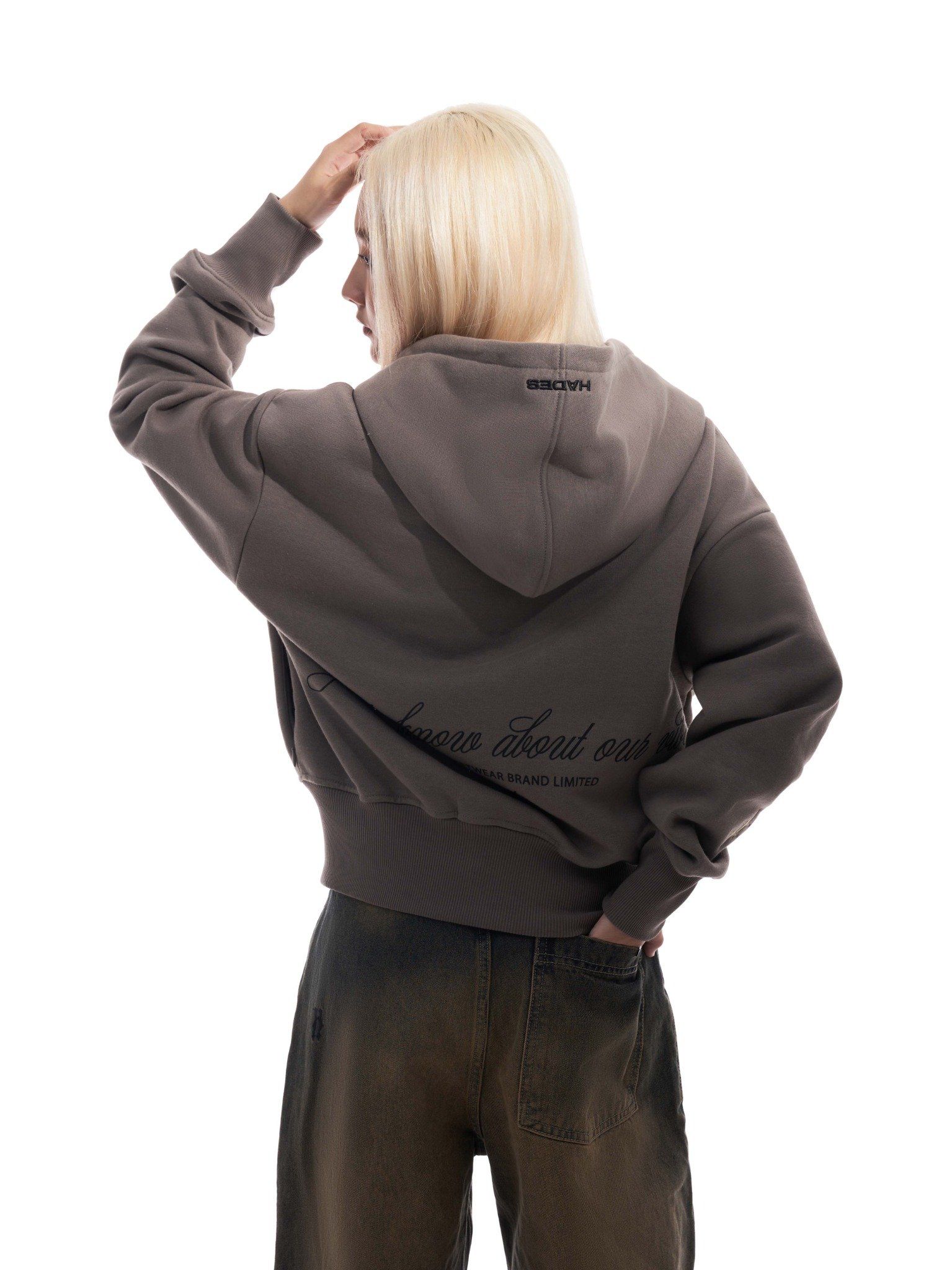 MUZIC PATCHES BOXY HOODIE ZIP