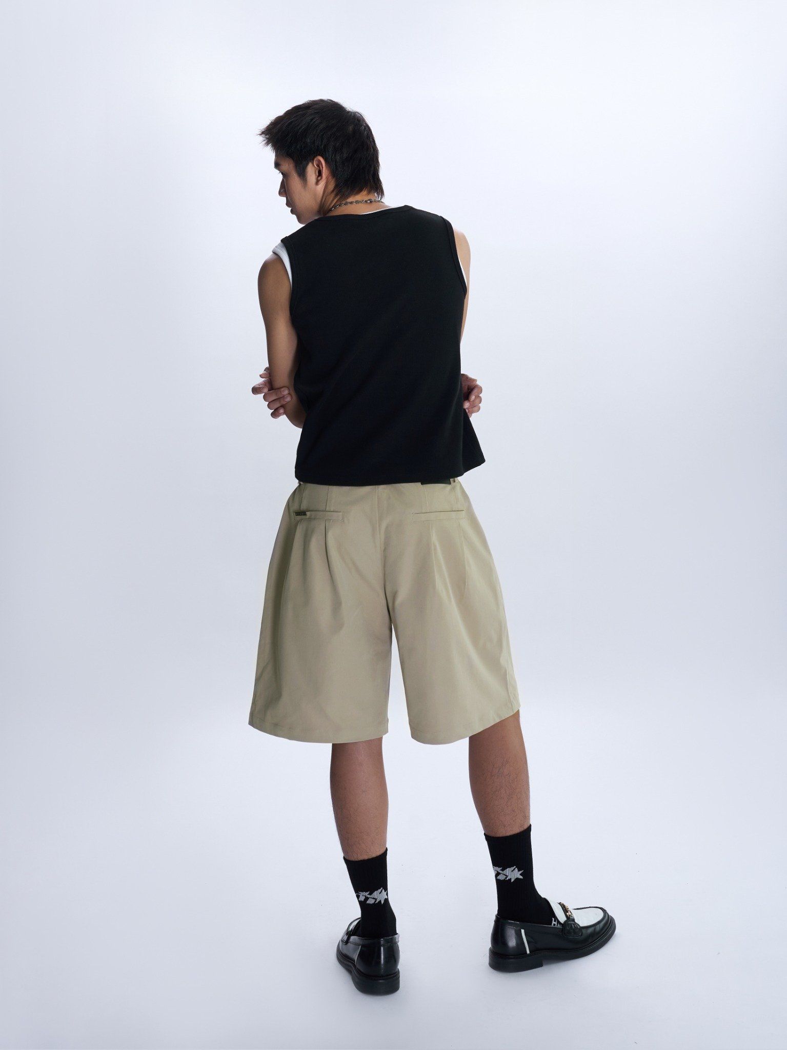 HADES PLEATED CASUAL SHORTS