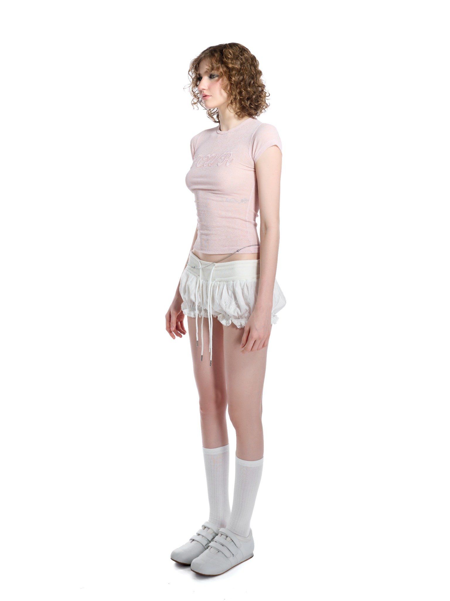 HADES PLAID DREAM PUMPKIN SHORTS - WHITE
