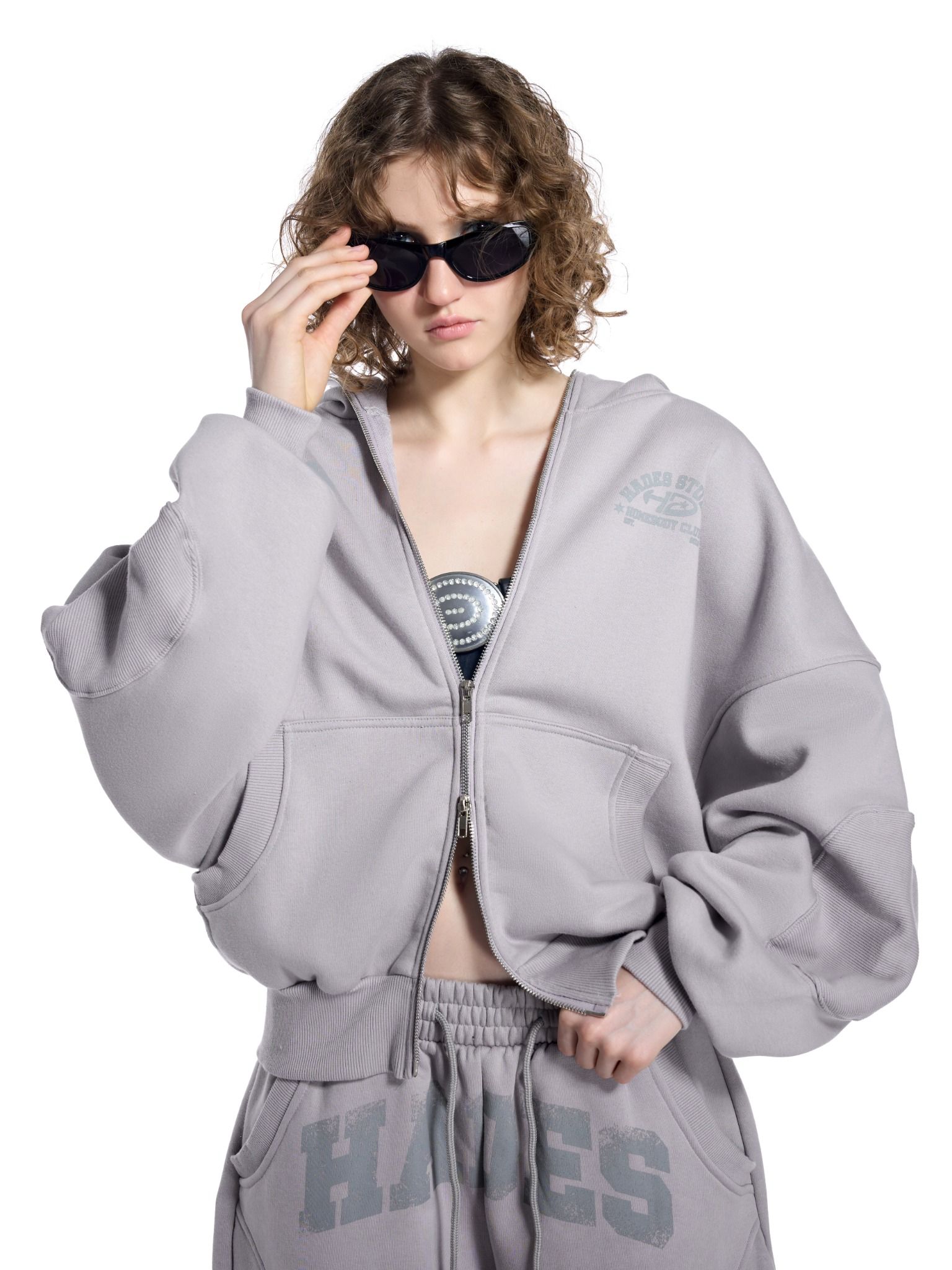 HADES HOME BODY CLUB ZIP HOODIE