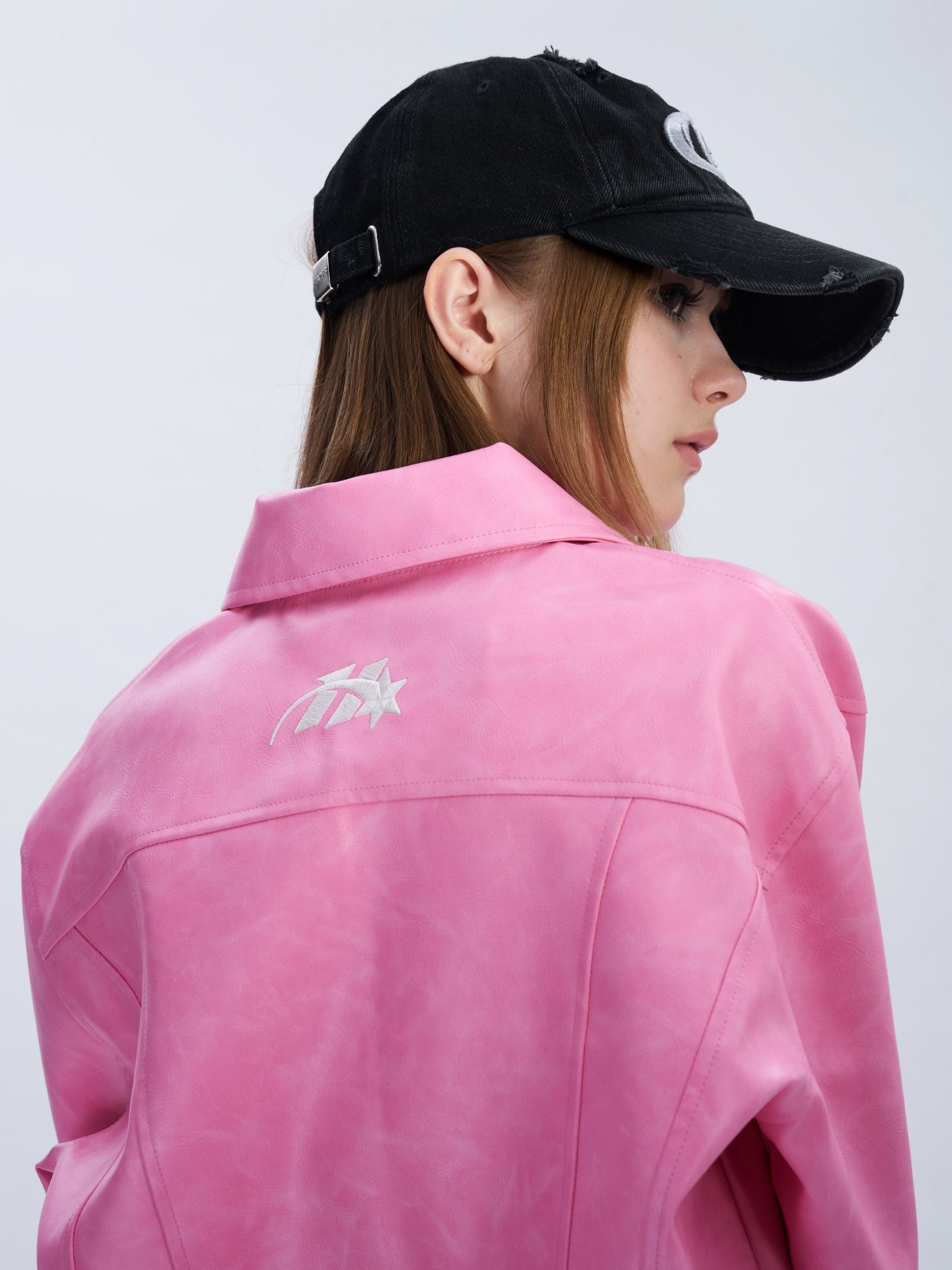 HADES PINKIE CREW LEATHER JACKET