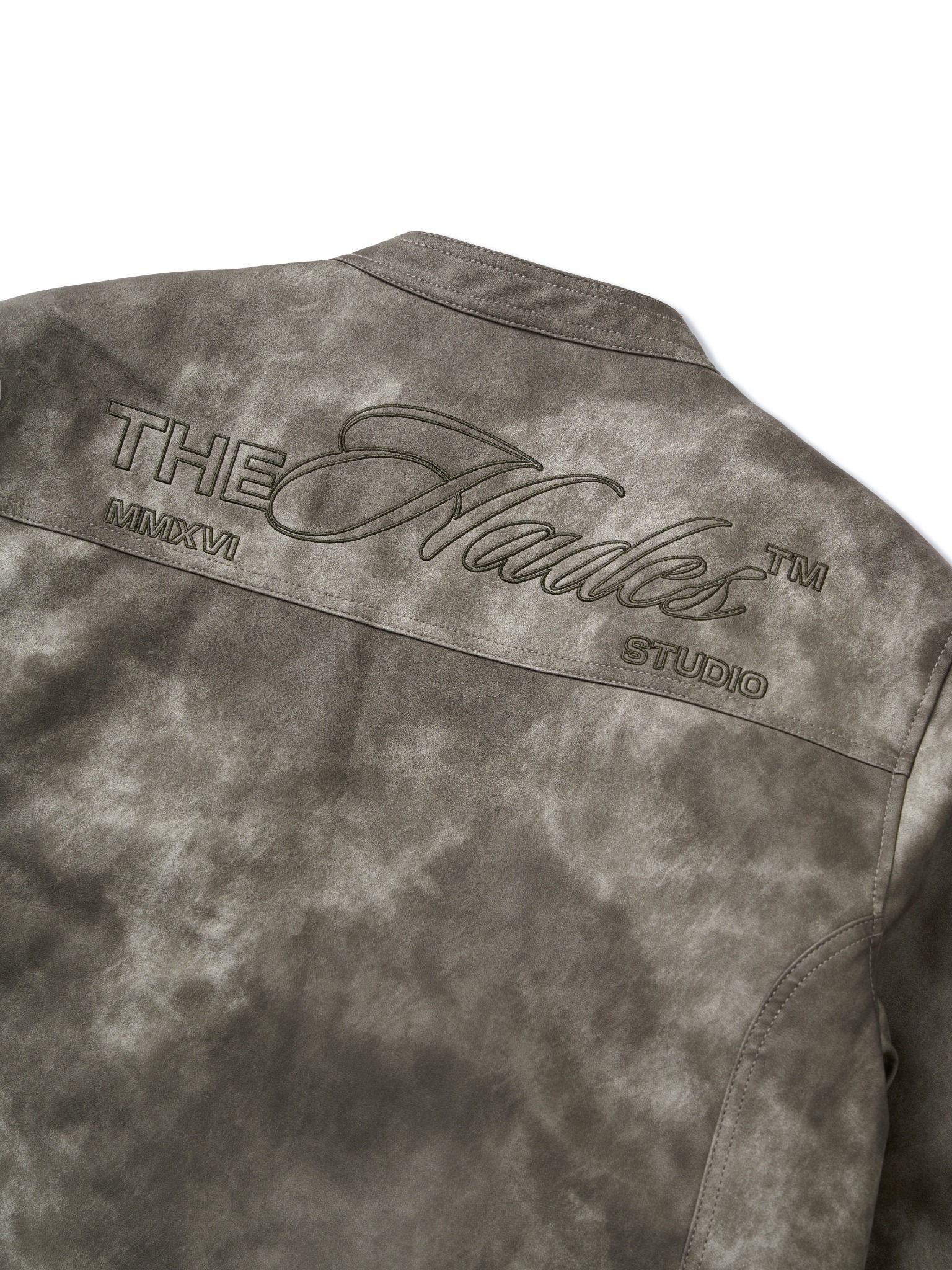 HADES BLACK WAX BIKER JACKET