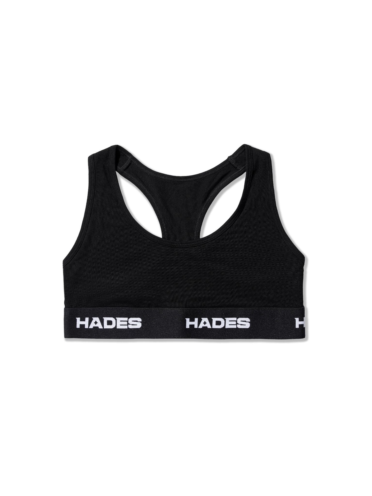 HADES Y-BACK SPORTS BRA - BLACK