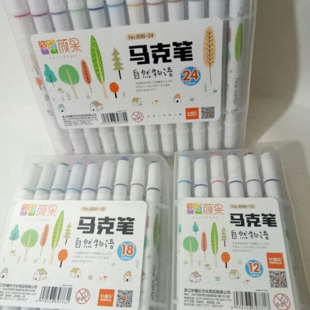 Bút dạ 2 đầu Twin Maker 898