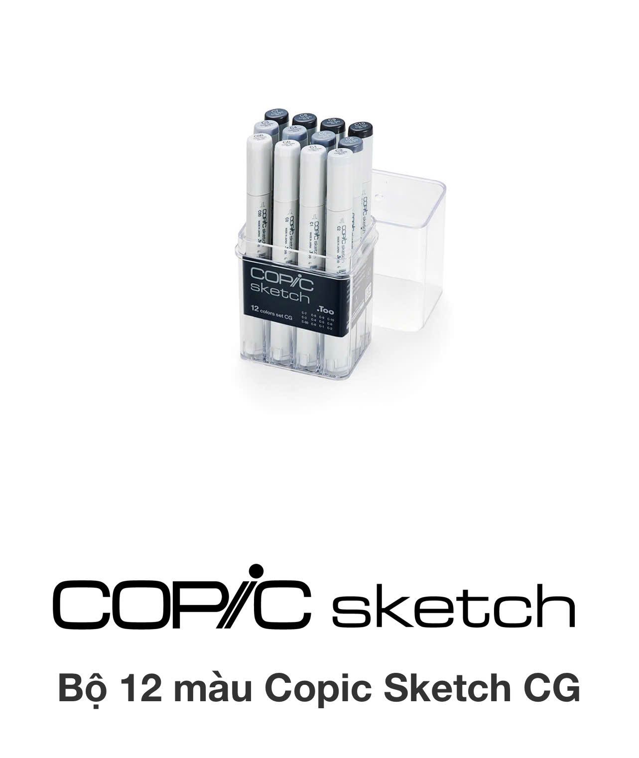 Bộ sketch 12 màu CG Cool gray