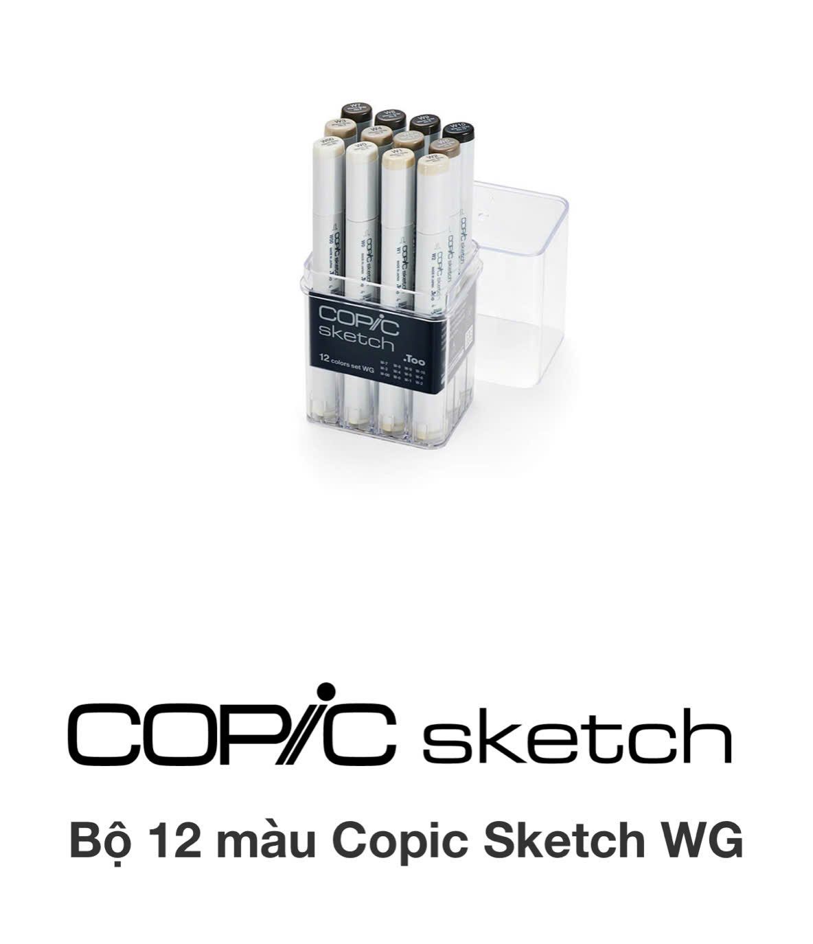 Bộ sketch 12 màu WG warm gray