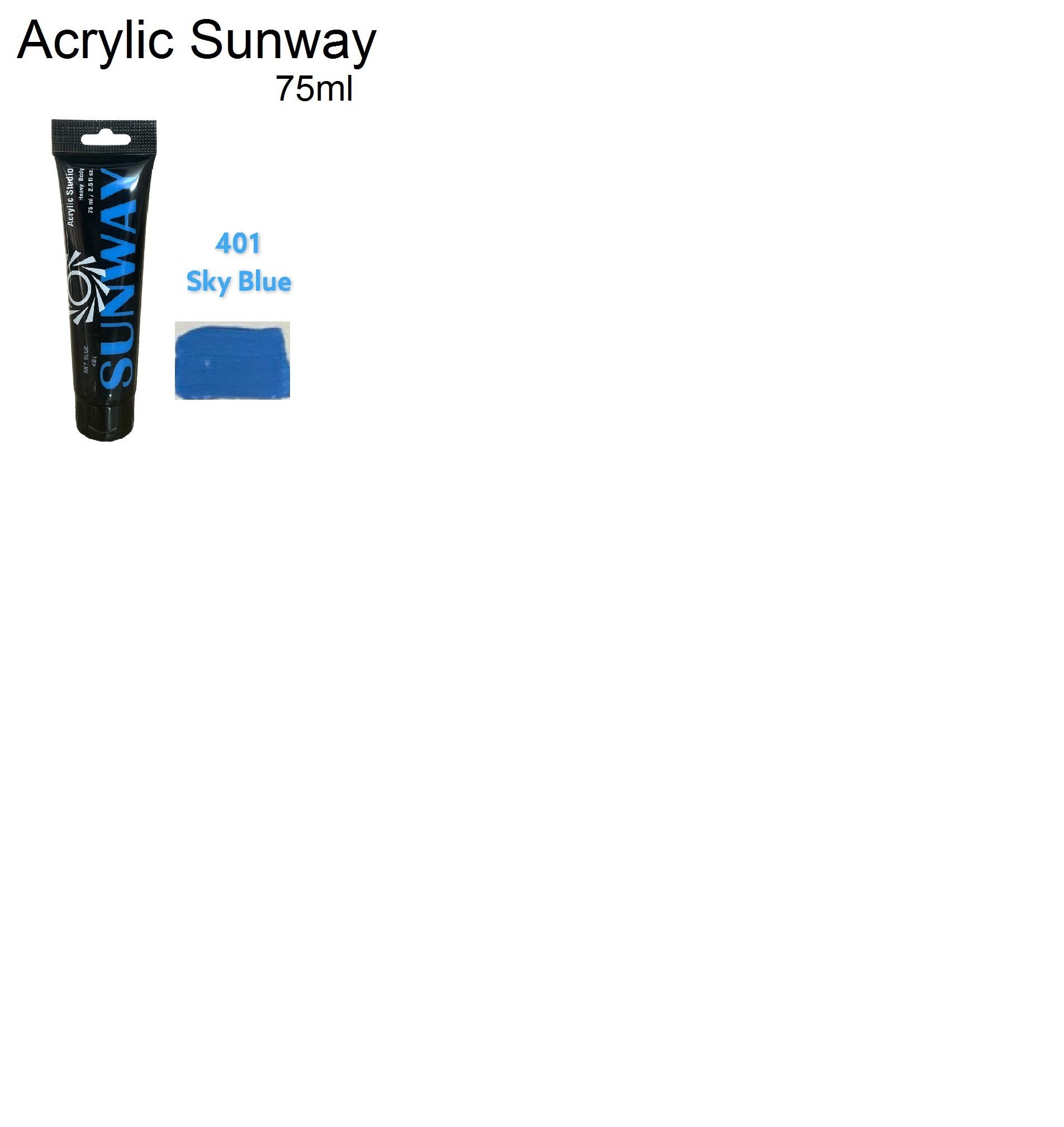 Màu Acrylic Sunway - Tuýp lẻ Màu Tùy Chọn- 75ml