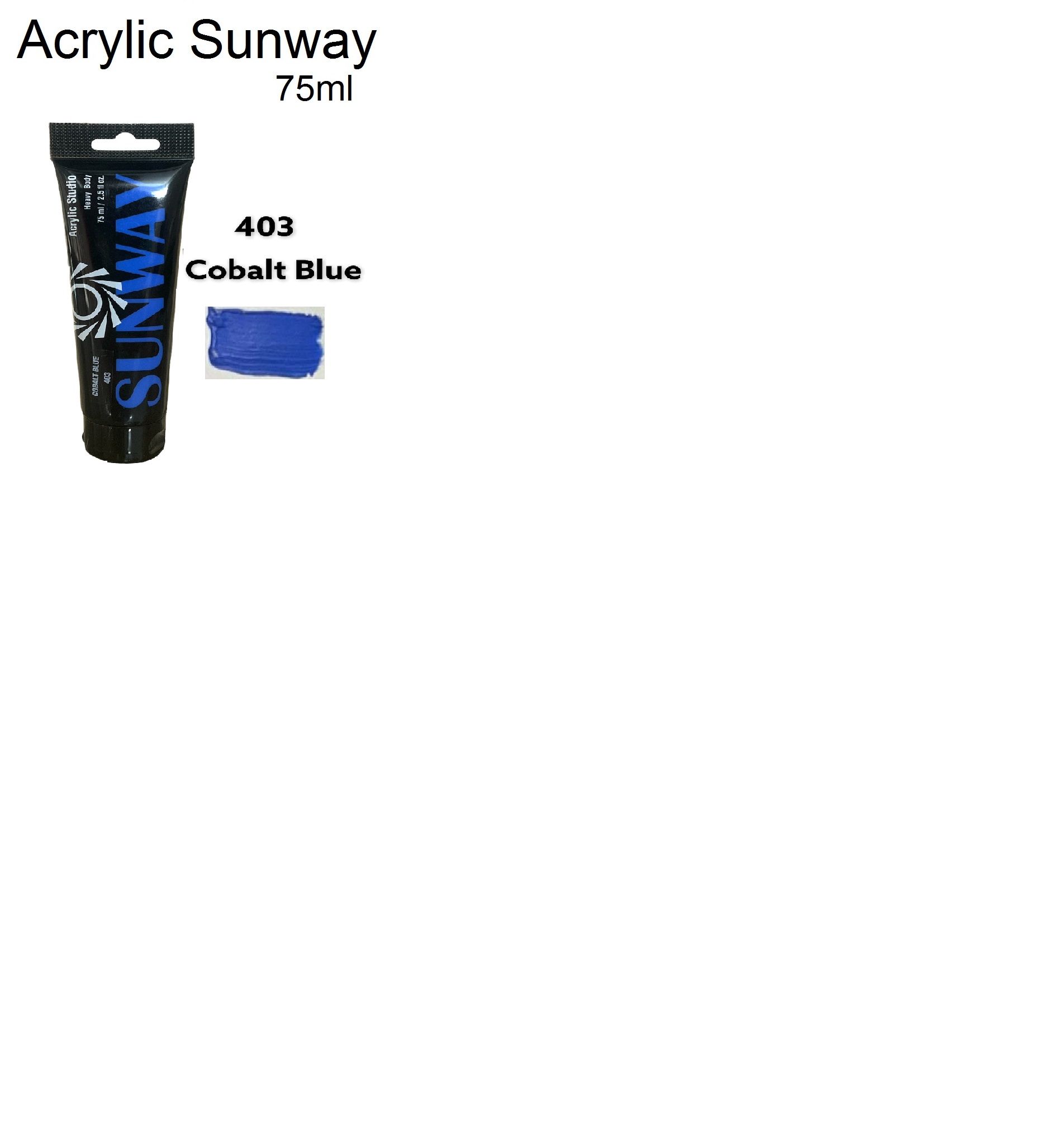 Màu Acrylic Sunway - Tuýp lẻ Màu Tùy Chọn- 75ml