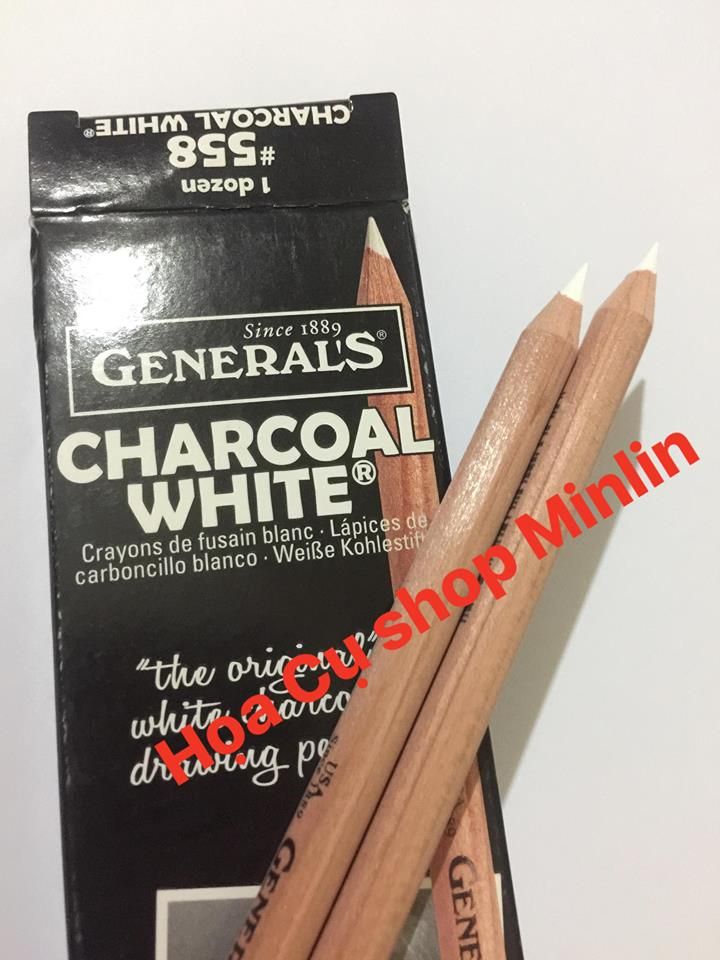 Bút Chì Than Trắng General's Charcoal White #558