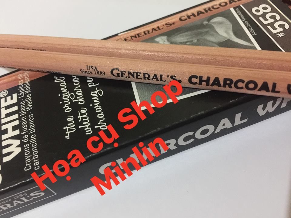 Bút Chì Than Trắng General's Charcoal White #558