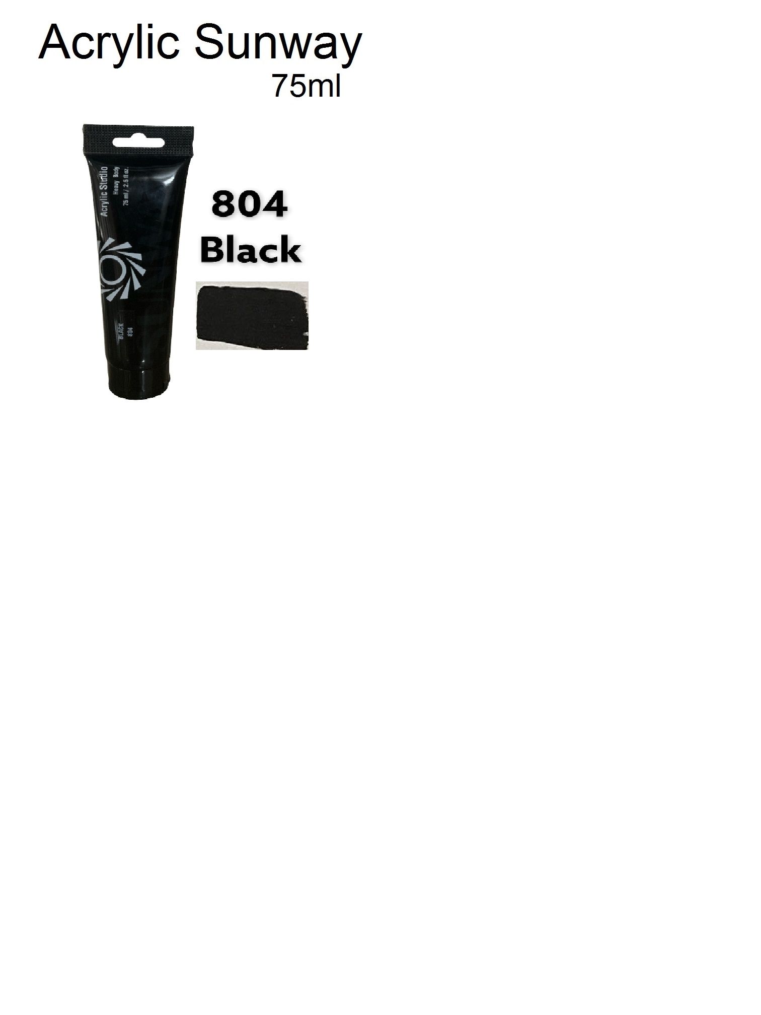Màu Acrylic Sunway - Tuýp lẻ Màu Tùy Chọn- 75ml
