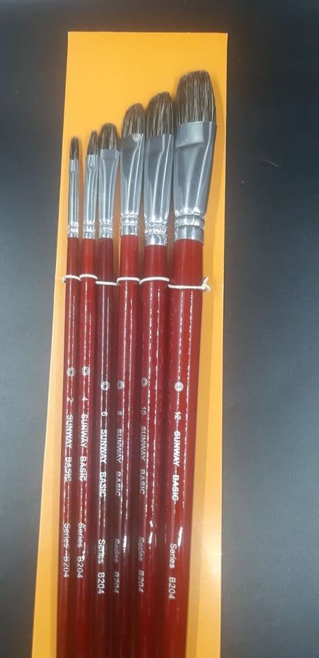 Bộ Cọ Vẽ Lông Mềm sunway B204