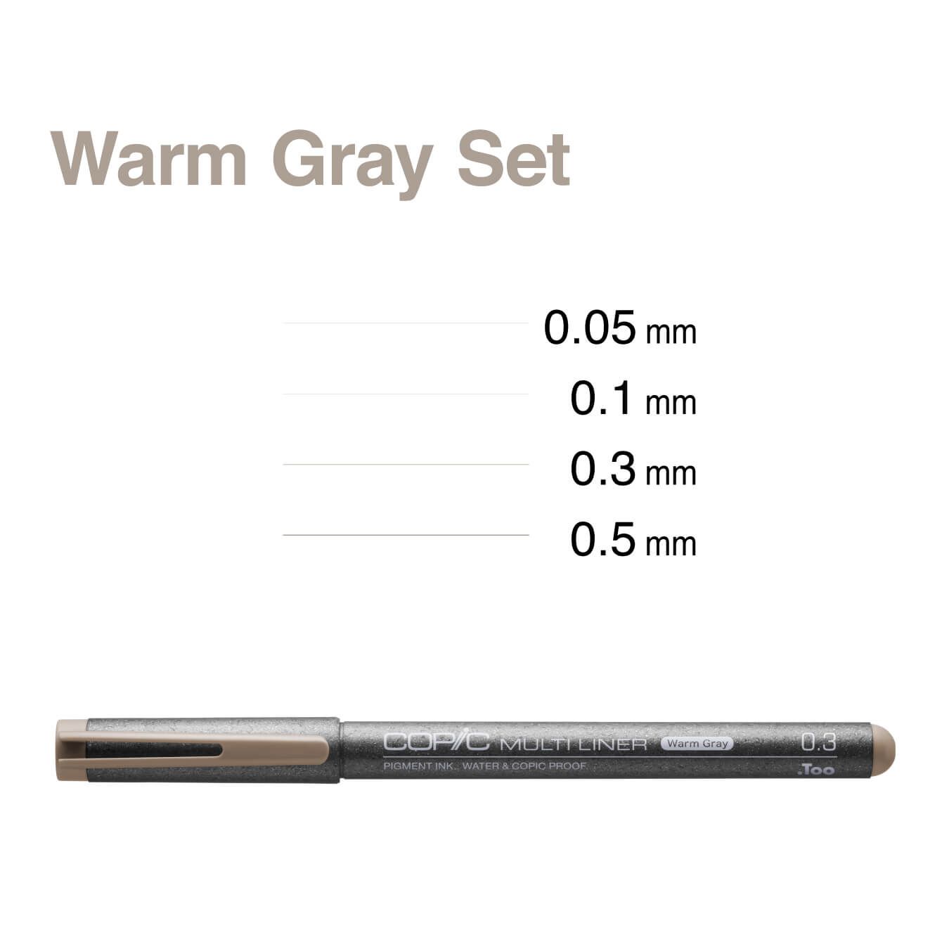 Bộ bút kim copic warm gray