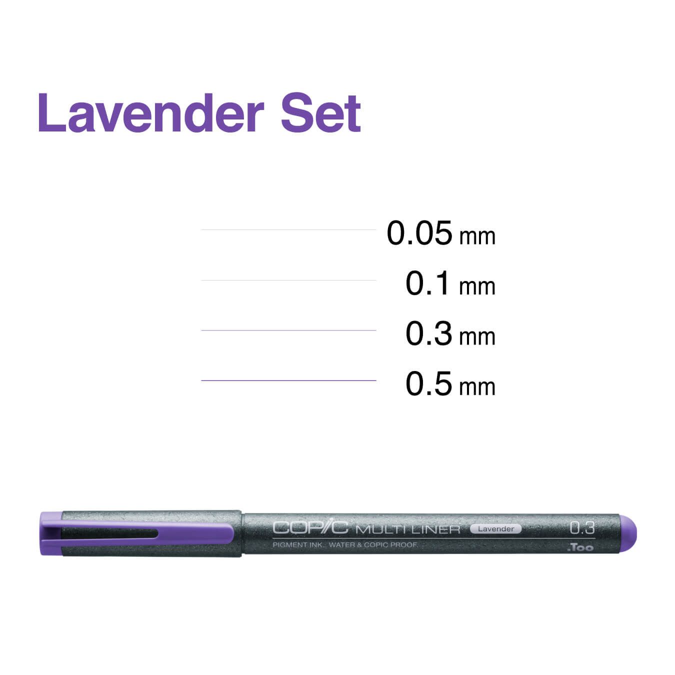 Bộ bút kim copic Lavender